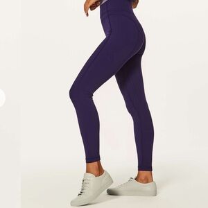 Lululemon Pushing Limits 7/8 Tight (Nulu 25") Aeon Size 10 *light pilling*